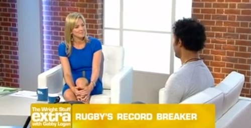 Richard appears on Gabby Logan's The Wright Stuff Xtra after completing his 737 Challenge