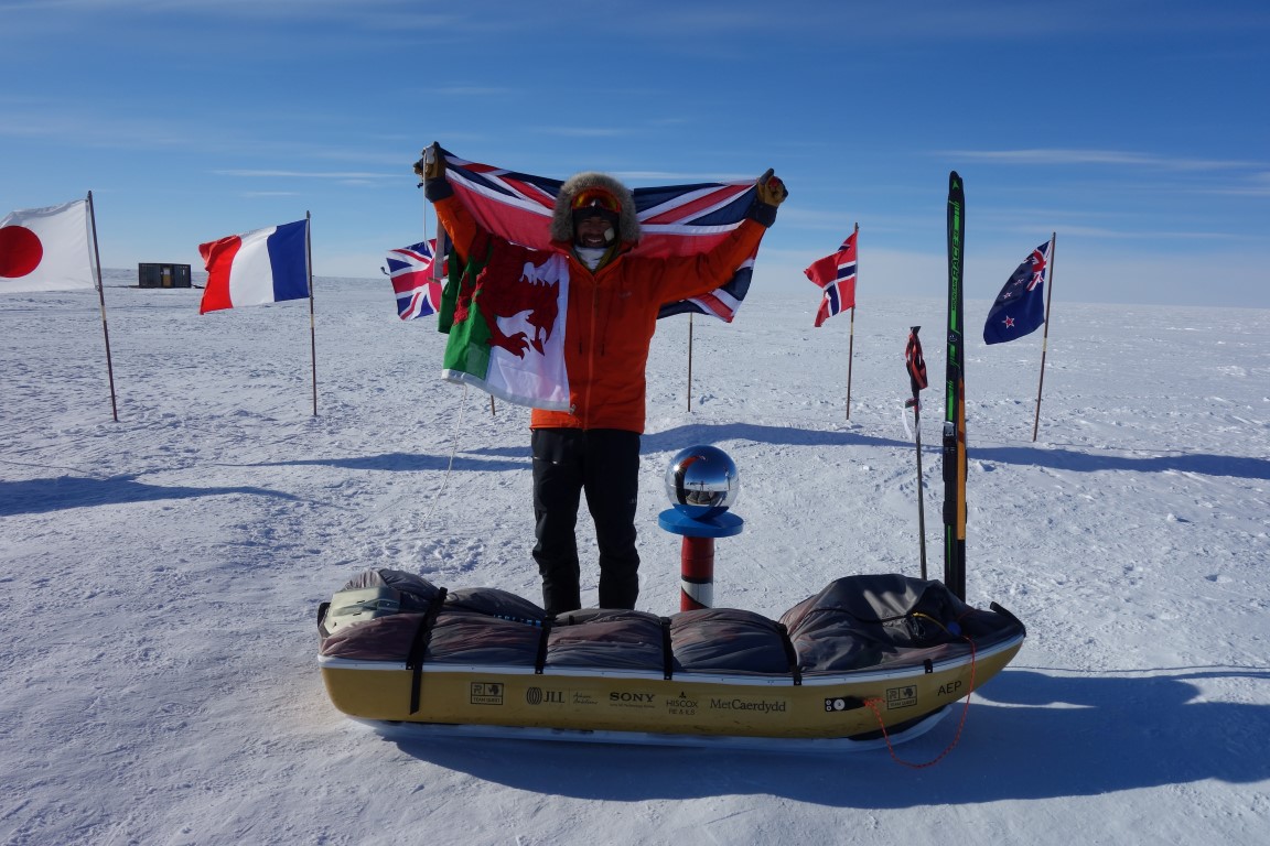 British Adventurer Richard Parks sets a new British Record in Antarctica